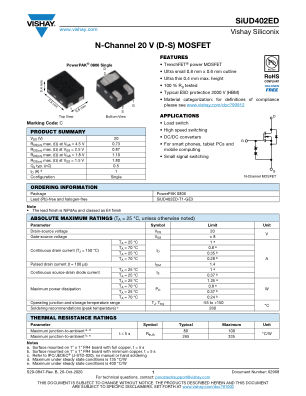 SIUD402ED 数据手册首页