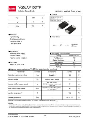 YQ5LAM10DTF 数据手册首页