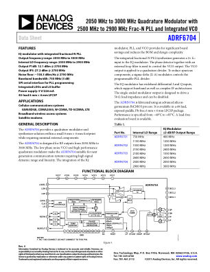 ADRF6704 数据手册首页