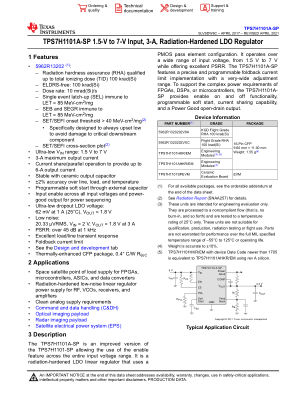 TPS7H1101A-SP datasheet cover page