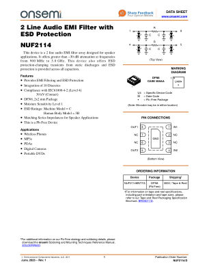 NUF2114 数据手册首页