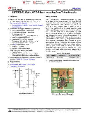 LMR33630-Q1 datasheet cover page