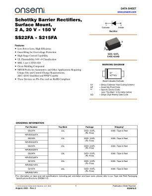 SS29FA datasheet cover page