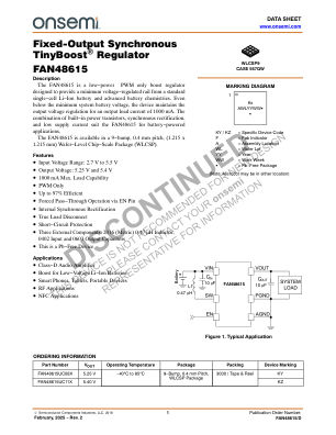 FAN48615 datasheet cover page