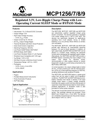 MCP1258-E 数据手册首页