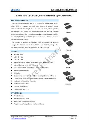 MS5268 datasheet cover page