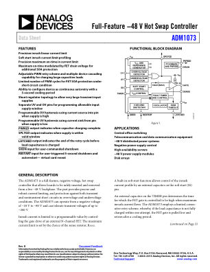 ADM1073 datasheet cover page