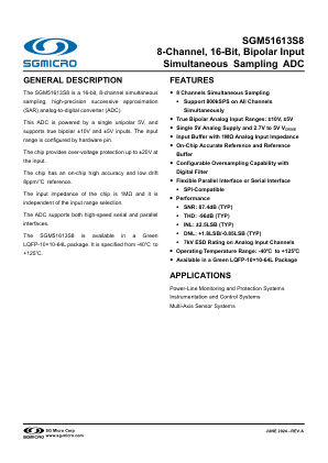 SGM51613S8 datasheet cover page