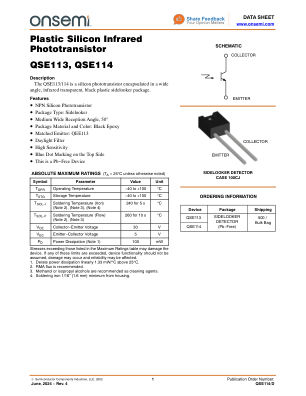 QSE114 数据手册首页