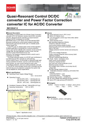 BM1050AF datasheet cover page