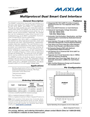 DS8007 datasheet cover page
