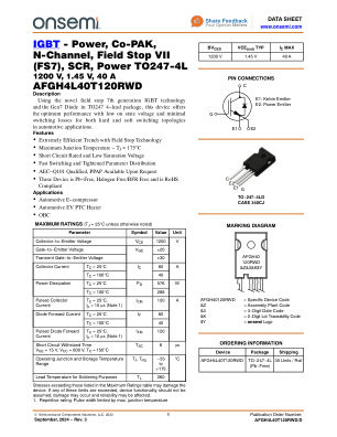 AFGH4L40T120RWD 数据手册首页