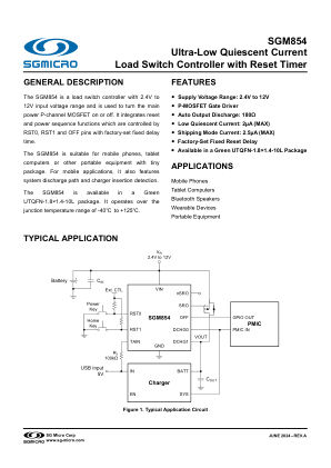 SGM854 datasheet cover page