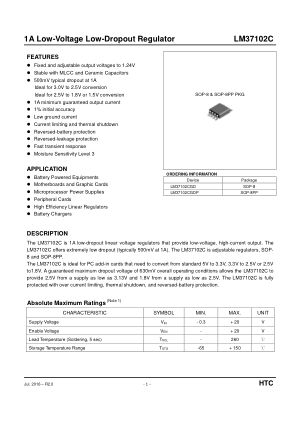 LM37102C datasheet cover page