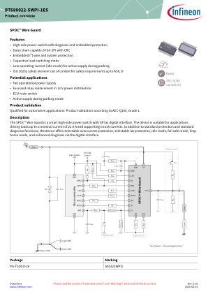 BTS80022-SWPI-1ES datasheet cover page