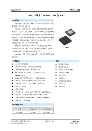 MS5158N datasheet cover page