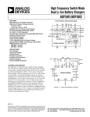 ADP3801 数据手册首页