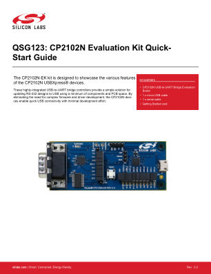 CP2102N-EK datasheet cover page