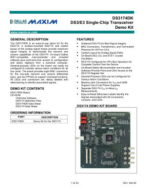 DS3174DK datasheet cover page