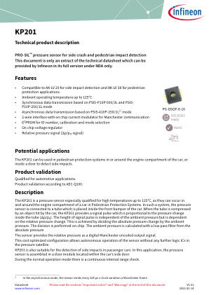 KP201 datasheet cover page