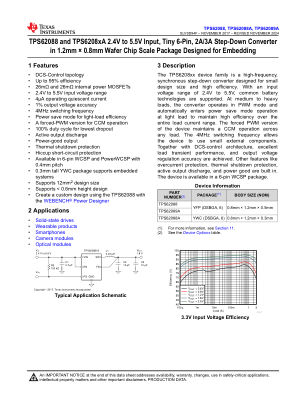 TPS62089A datasheet cover page
