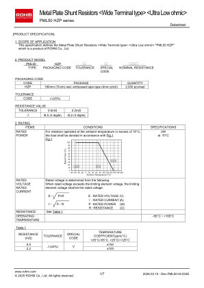 PML50HZPJV2L2 数据手册首页