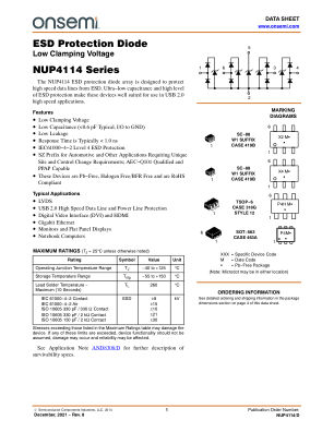 NUP4114 数据手册首页