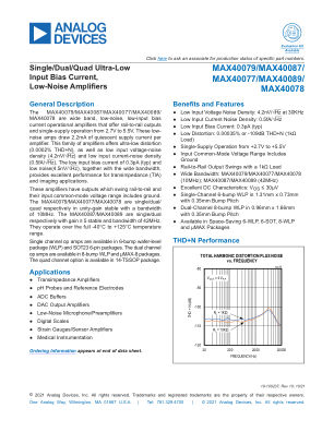 MAX40077-MAX40089 datasheet cover page