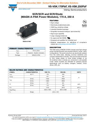 VS-VSK170PB datasheet cover page