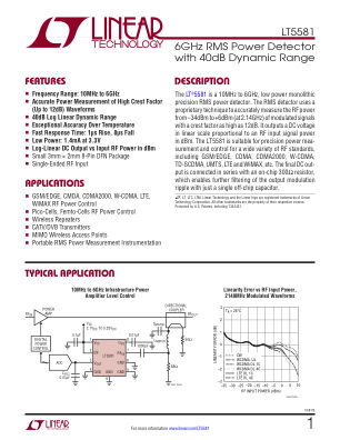 5581FB datasheet cover page
