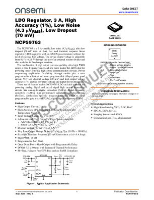 NCP59763 datasheet cover page