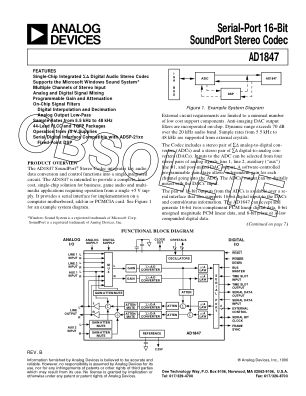 1215246AD1847 数据手册首页