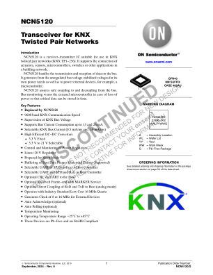 NCN5120 datasheet cover page