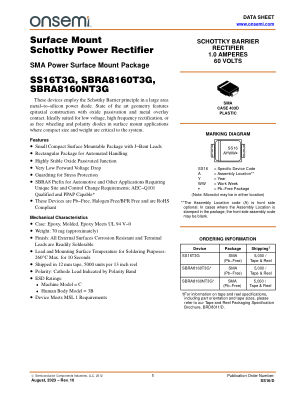 SS16 datasheet cover page