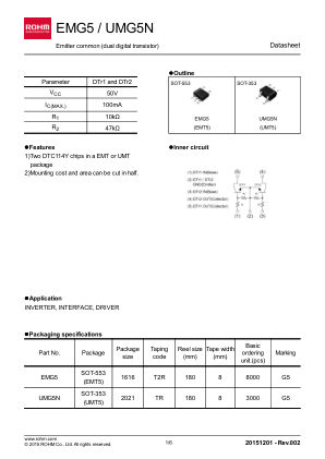UMG5N 数据手册首页