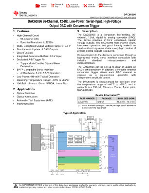 DAC60096 数据手册首页