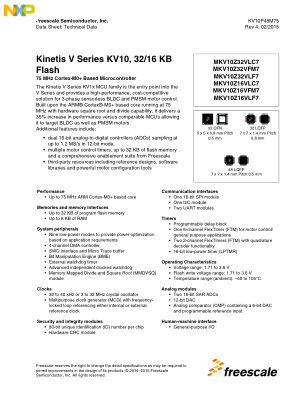 KV10P48M75 数据手册首页