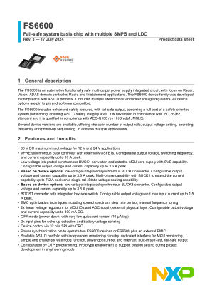 FS6600 datasheet cover page