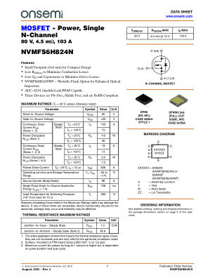 NVMFS6H824N 数据手册首页