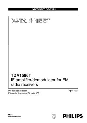 TDA1596T datasheet cover page