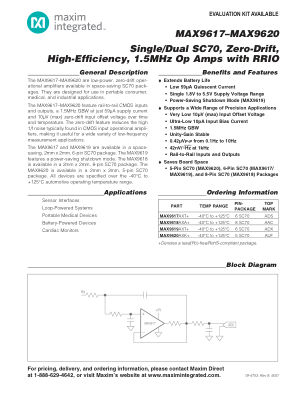 MAX9617-MAX9620 datasheet cover page