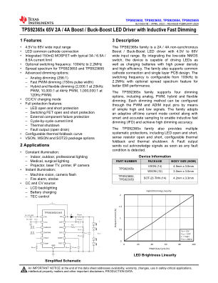 TPS923655 datasheet cover page