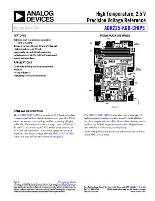 ADR225-KGD-CHIPS 数据手册首页