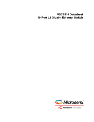 VSC7514XKS 数据手册首页