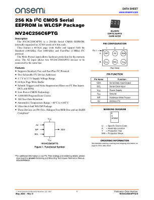 NV24C256C6PTG 数据手册首页