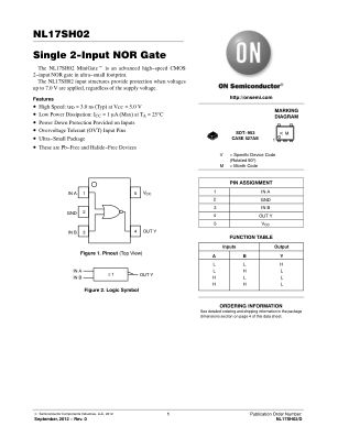 NL17SH02 datasheet cover page