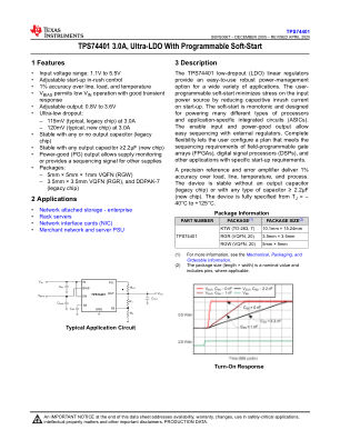 TPS74401 datasheet cover page