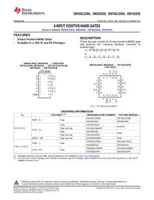 SN74AS30 数据手册首页