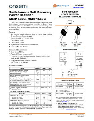 MSR1560 数据手册首页