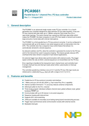 PCA9661 datasheet cover page